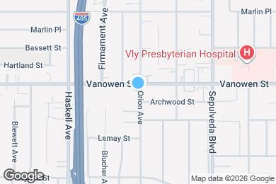 Map image of the property - 15506 Vanowen St