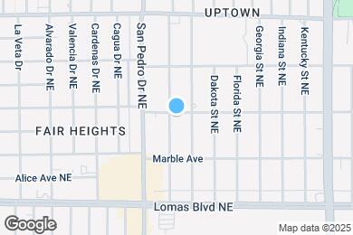 Map image of the property - 1316 Arizona St NE