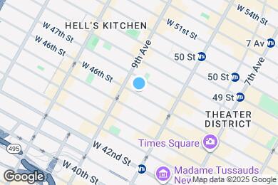 Map image of the property - 353 W 46th St