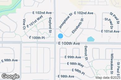 Map image of the property - 10010 Columbine Ct