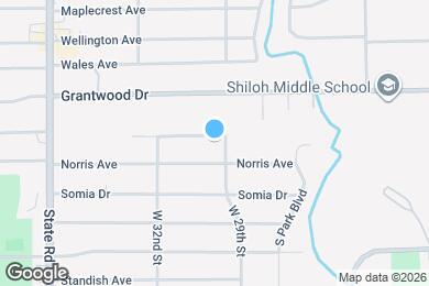 Map image of the property - 2921 Woodlawn Dr
