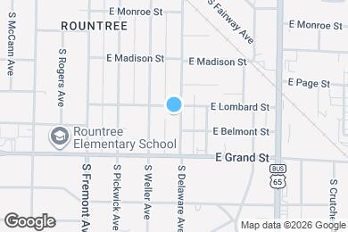 Map image of the property - 911 S Delaware Ave