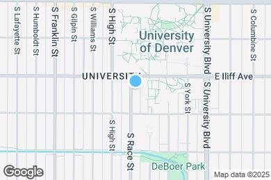 Map image of the property - Race Street Apartments