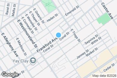 Map image of the property - 3411 Frankford Ave