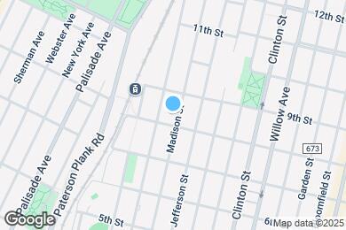 Map image of the property - Avalon Hoboken