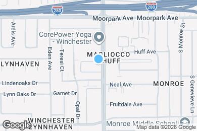 Map image of the property - 801 S Winchester Blvd