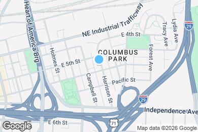 Map image of the property - 516 Harrison St