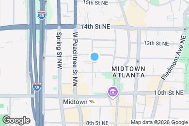 Map image of the property - Room in Condo on Peachtree Walk NE