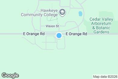 Map image of the property - Elevate Apartments at Hawkeye - Student Housing