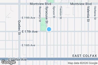 Map image of the property - 1690 Syracuse St