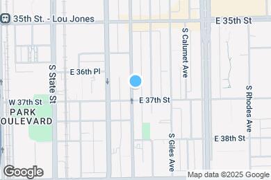 Map image of the property - 3659 S Indiana Ave