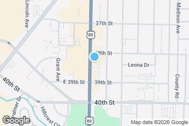 Map image of the property - 3848 Washington Blvd