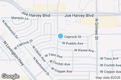 Map image of the property - 1210 W Pueblo Ave