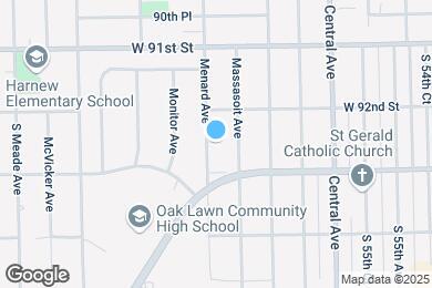 Map image of the property - 9225 Menard Ave