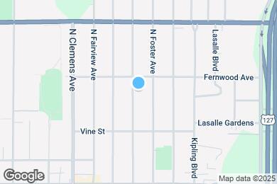 Map image of the property - 414 N Hayford Ave