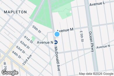 Map image of the property - 1525 McDonald Ave