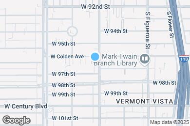 Map image of the property - 9617 1/2 S Hoover St