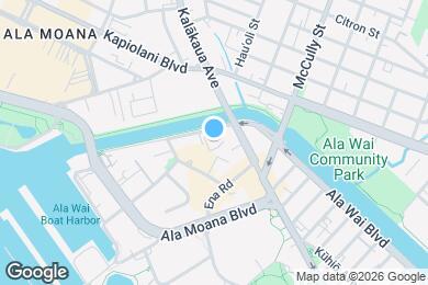 Map image of the property - 1717 Ala Wai Blvd