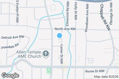 Map image of the property - 438 Lanier St NW