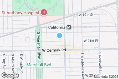 Map image of the property - 2814 W 21st Pl