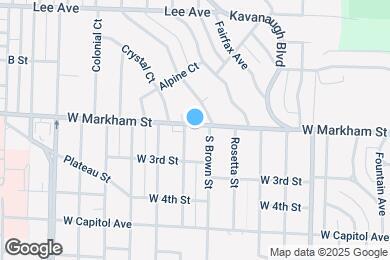 Map image of the property - 3315 W Markham St