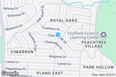 Map image of the property - 2808 Charter Oak Dr