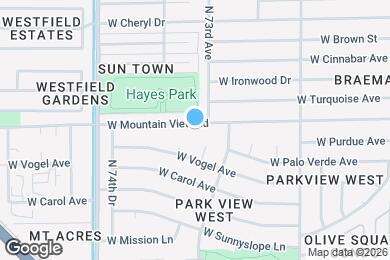 Map image of the property - 7331 W Mountain View Rd