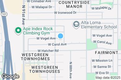 Map image of the property - 8833 W Vogel Ave