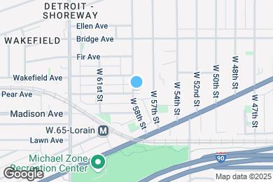 Map image of the property - 1959 W 58th St