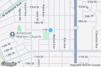 Map image of the property - 1504 N Poinsettia Ave