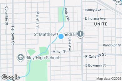 Map image of the property - 829 E Dayton St