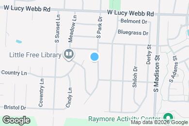 Map image of the property - 710 S Park Dr