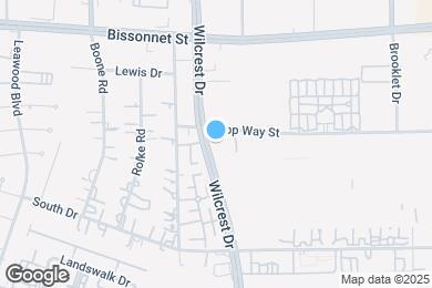 Map image of the property - 10603 S Wilcrest Dr