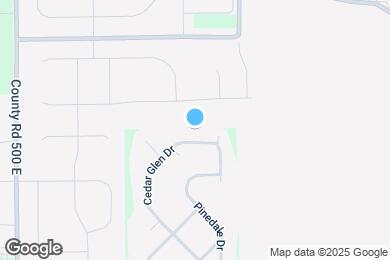Map image of the property - 438 Cedar Glen Dr
