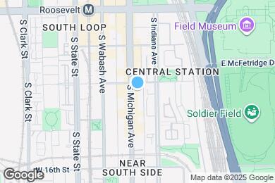 Map image of the property - 1411 S Michigan Ave