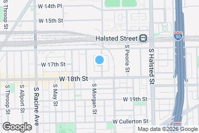 Map image of the property - 1708 S Morgan St