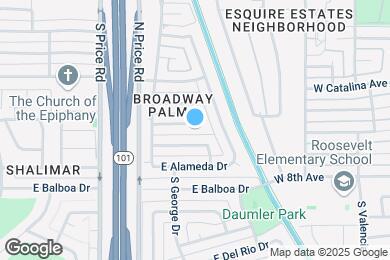 Map image of the property - 2343 E Loma Vista Dr