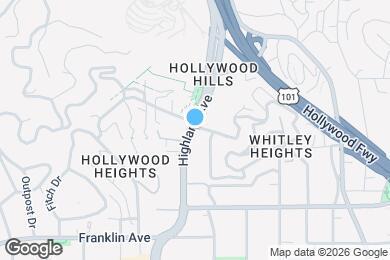 Map image of the property - 2046 1/2 N Highland Ave