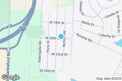 Map image of the property - 10103 W 20th St