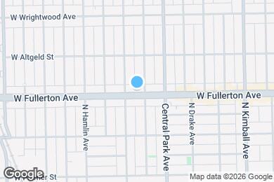 Map image of the property - 3640 W Fullerton Ave
