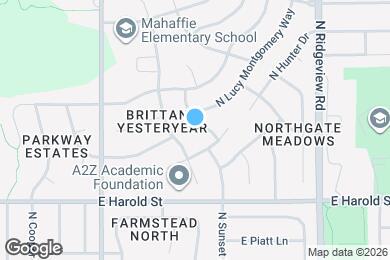 Map image of the property - 1231 N Marilla Ln