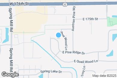Map image of the property - 36 W Pine Ridge Dr