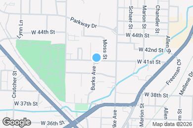 Map image of the property - 1216 W 41st St