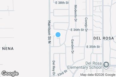 Map image of the property - 3552 N Alameda Ave