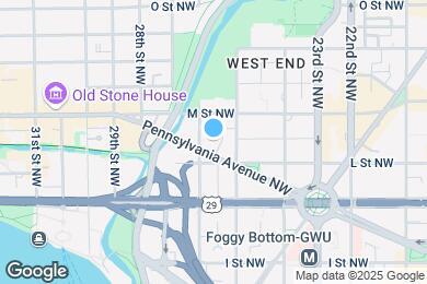 Map image of the property - 2555 Pennsylvania Ave NW
