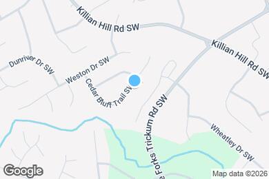 Map image of the property - 1071 Cedar Bluff Trail SW