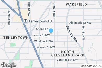 Map image of the property - 3803 Yuma St NW