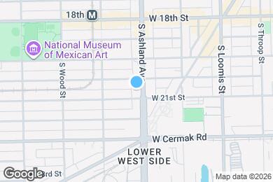 Map image of the property - 2014 S Ashland Ave