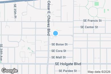 Map image of the property - 3942 SE Gladstone St