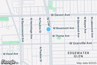 Map image of the property - 1601 W Thome Ave